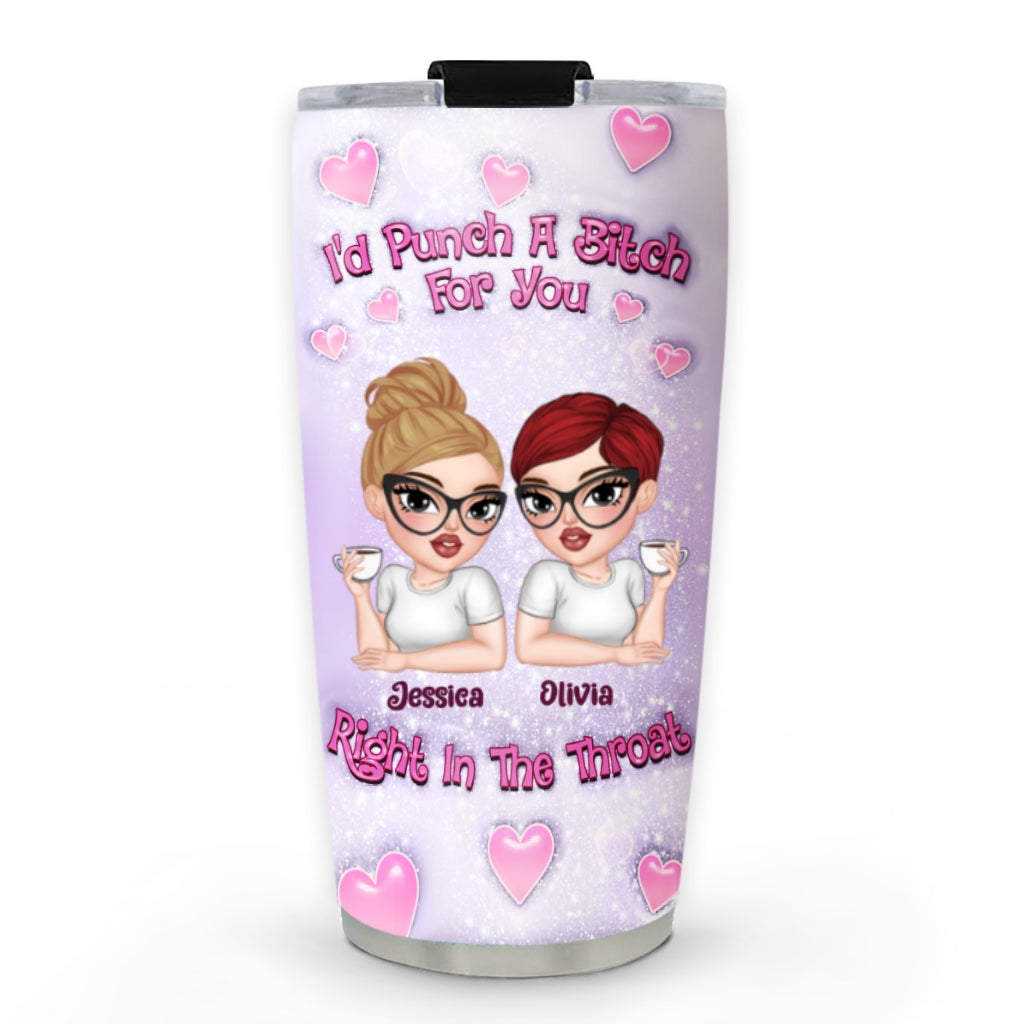 Bestie Together - Personalized Custom 3D Inflated Effect Tumbler