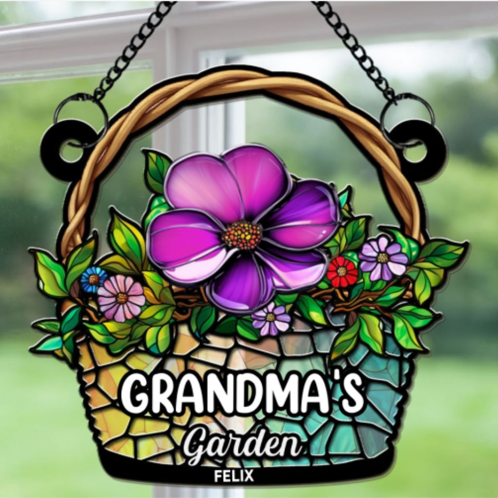 Grandma Garden - Personalized Custom Suncatcher