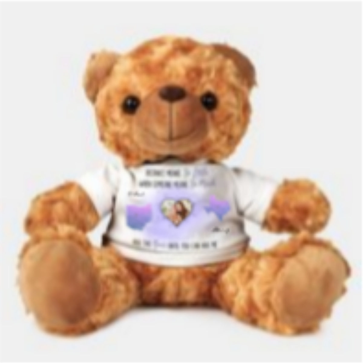 Distance Means So Little - Personalized Custom Cuddle Bear