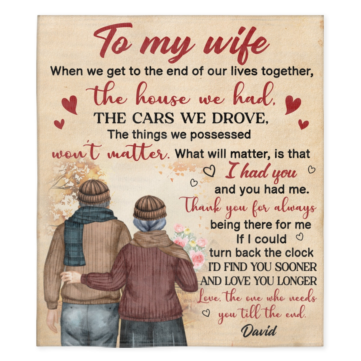 This Blanket Is For My Wife - Personalized Custom Fleece Blanket