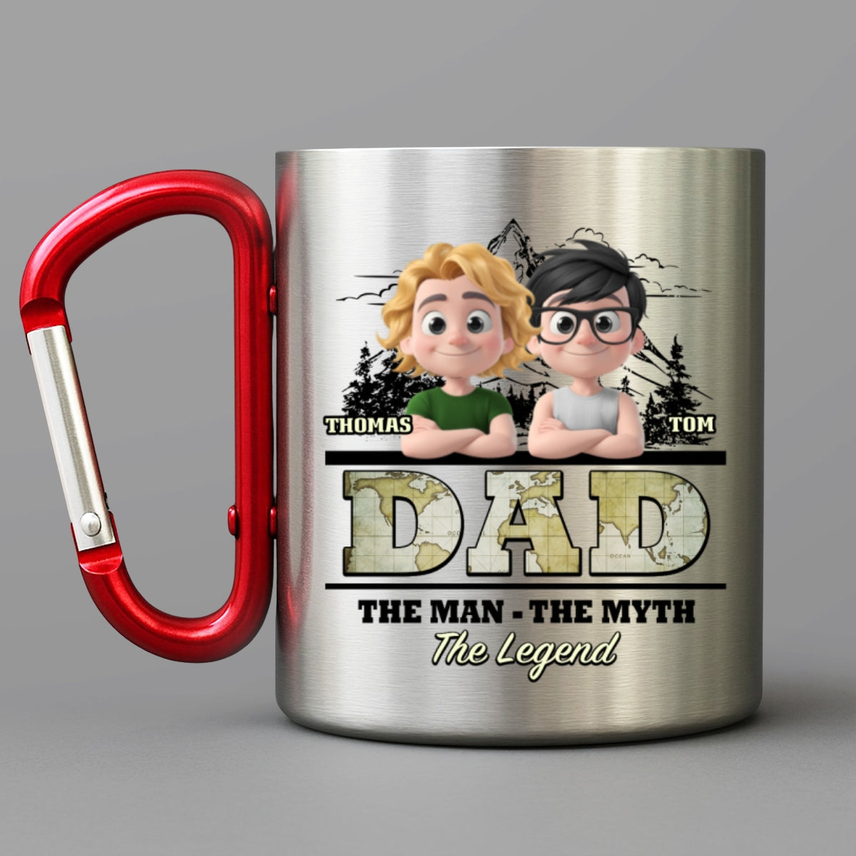 The Man The Myth The Legend - Personalized Custom Carabiner Mug
