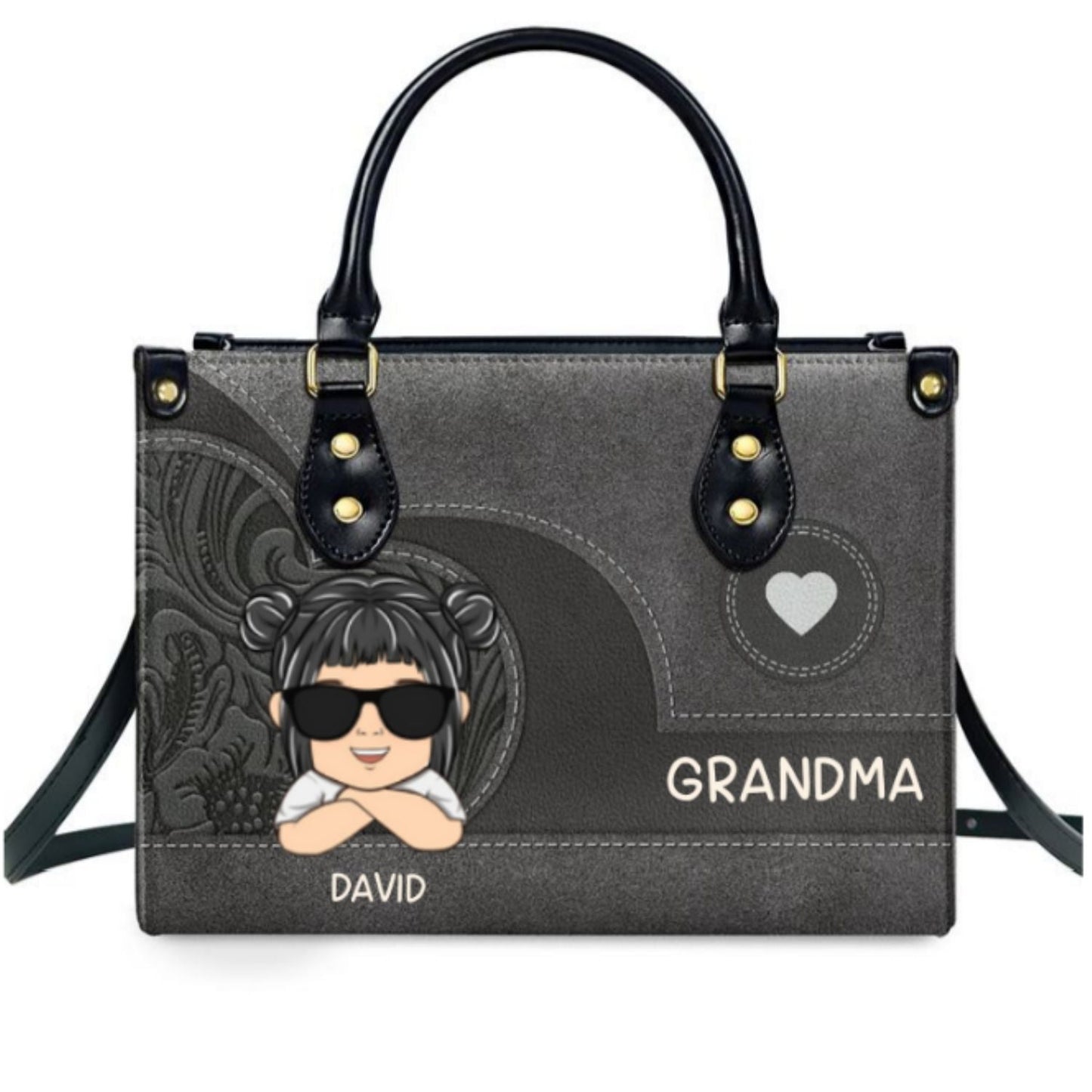 Reason I love Being Grandma - Personalized Leather Bag