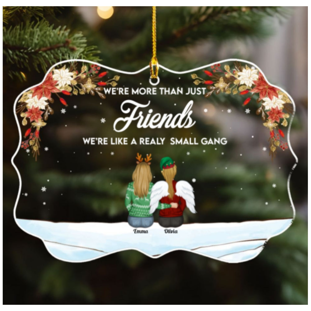 Here Is To Another Year Of Bonding Over Alcohol - Personalized Custom Acrylic Ornament