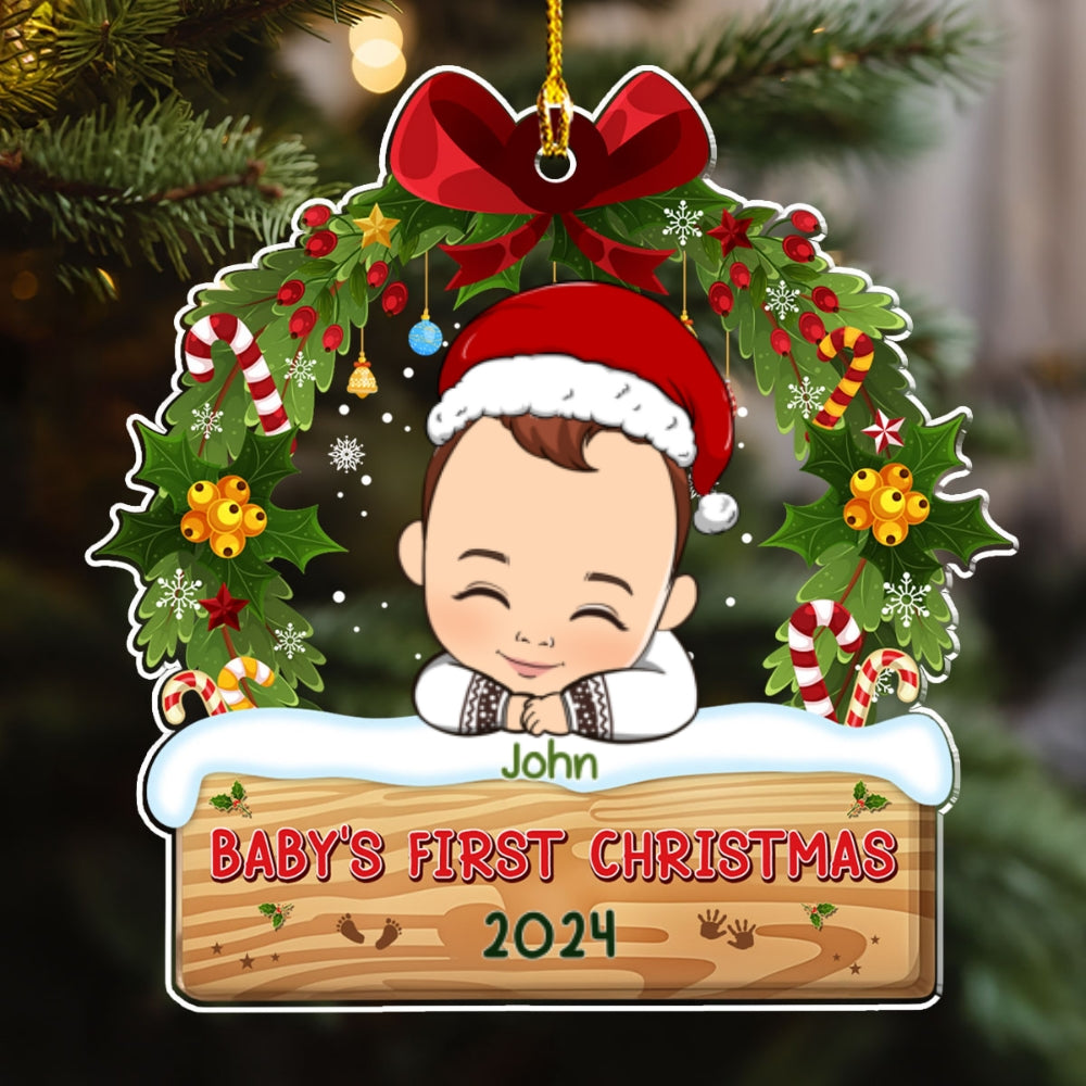 Baby First Christmas - Personalized Custom Acrylic Ornament
