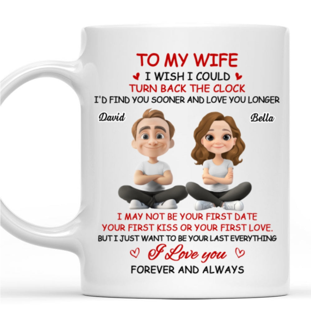 I Wish I Could Turn Back The Clock - Personalized Custom Coffee Mug