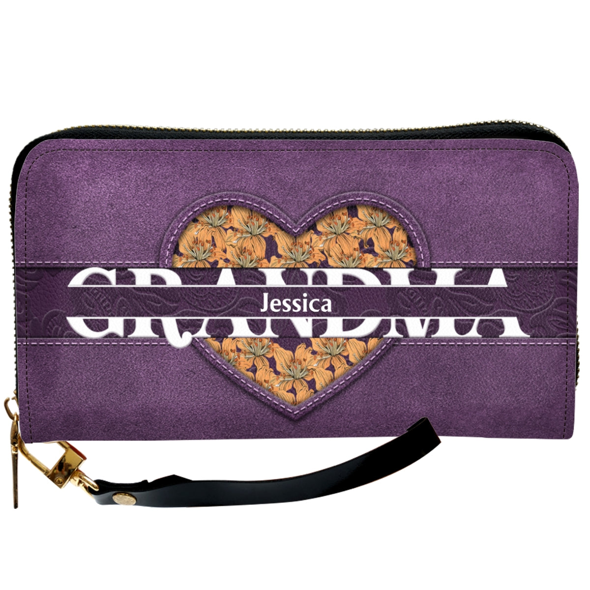 We Love You Mom - Personalized Custom Leather Wallet