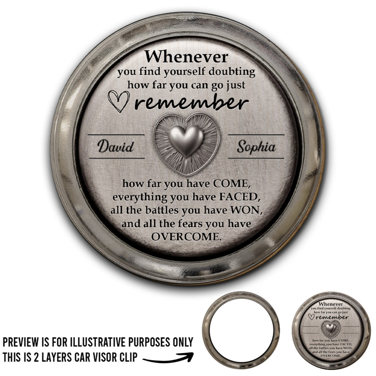 You Are Winer - Personalized Custom Car Visor Clip