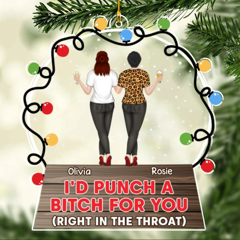 Bestie Love - Personalized Custom Acrylic Ornament