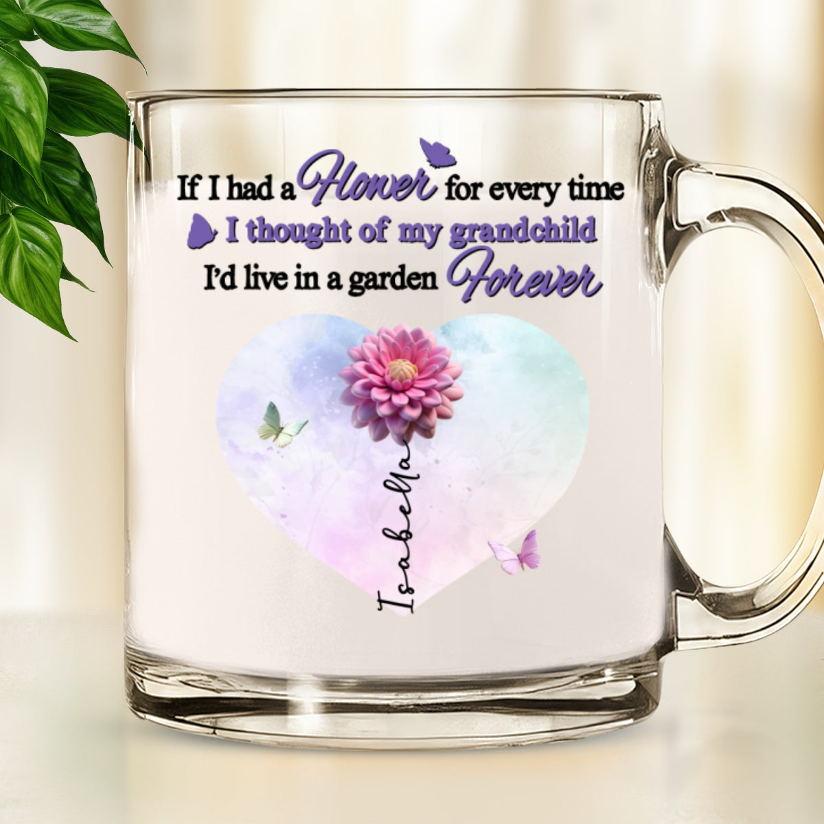 Grandchildren Are My Greatest Blessing - Personalized Custom Glass Mug
