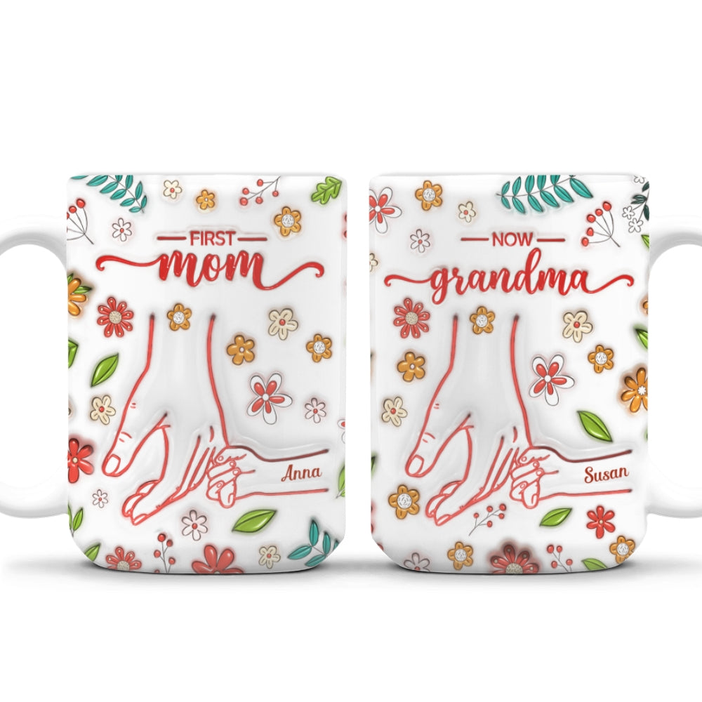 From Mom To Grandma - Personalized Custom 3D Inflated Effect Mug
