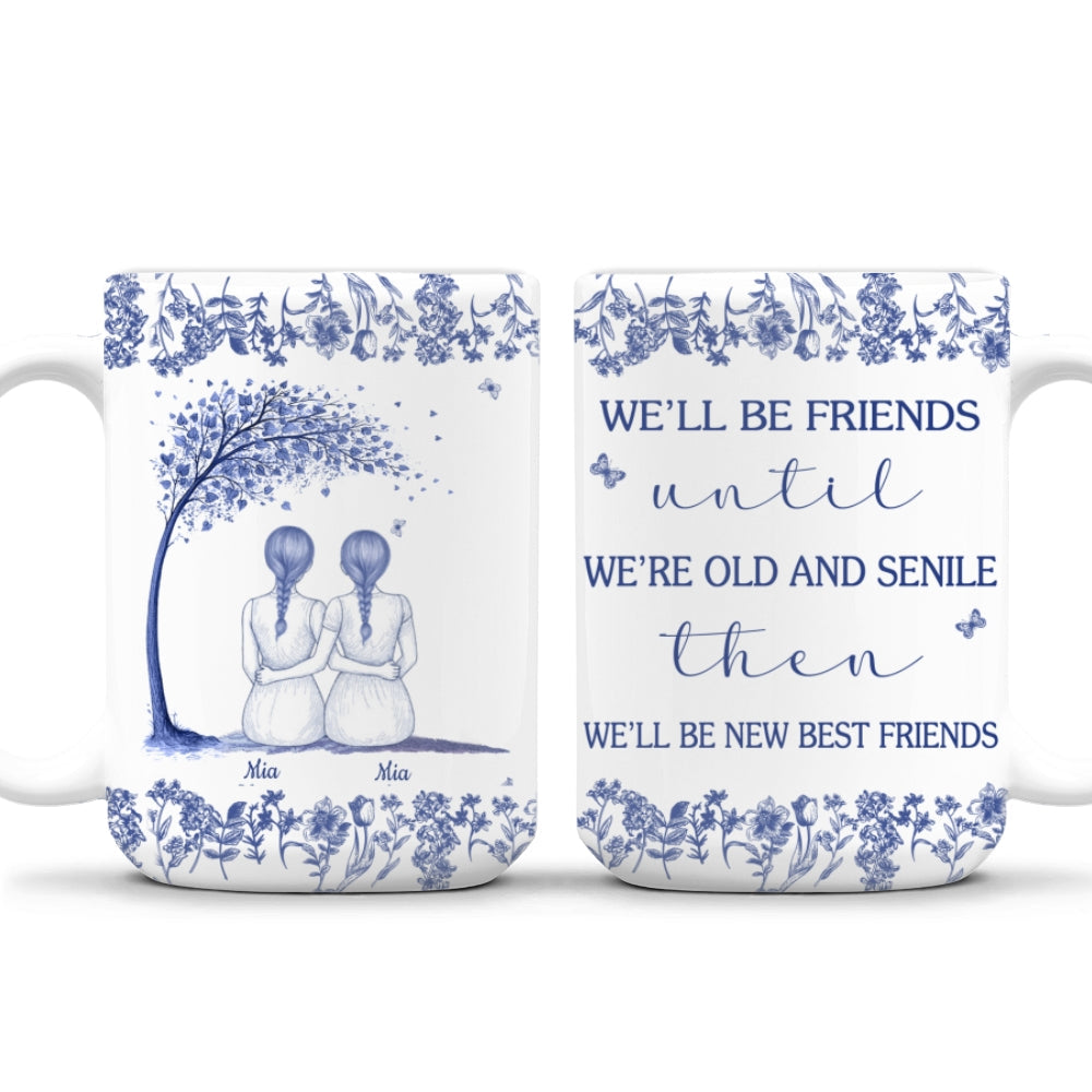 Friendship For A Lifetime - Personalized Custom Coffee Mug