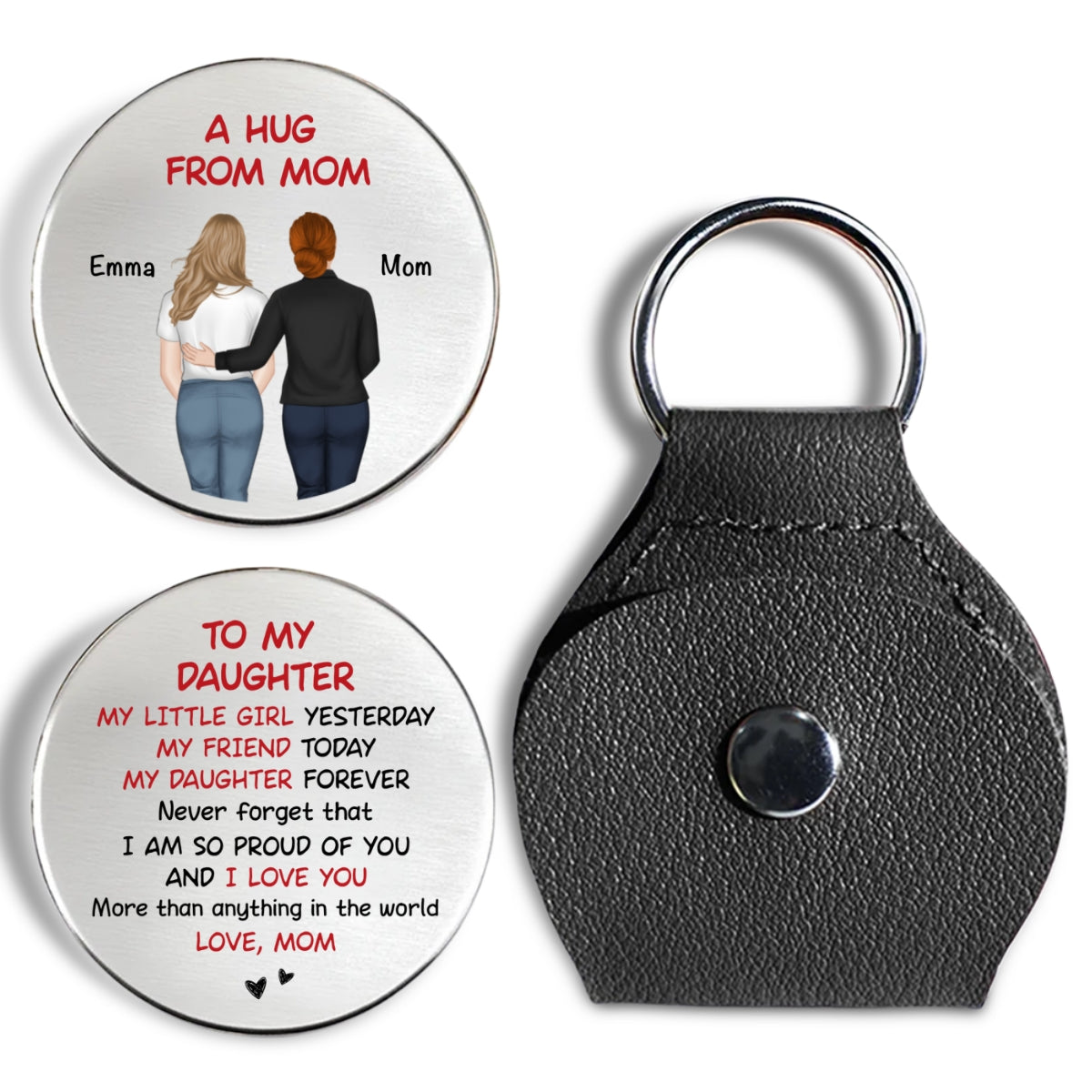 A Hug From Mom - Personalized Custom Pocket Hug