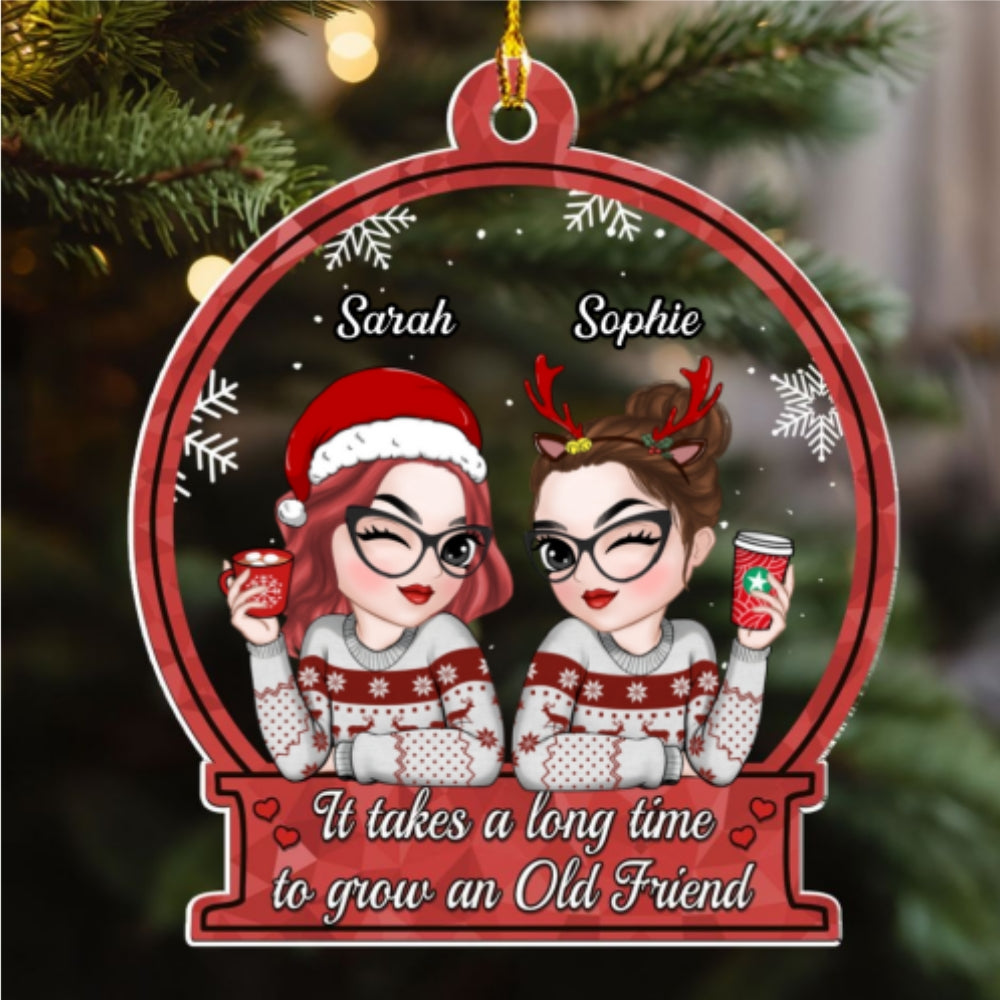 Grow Old Friend - Personalized Custom Acrylic Ornament