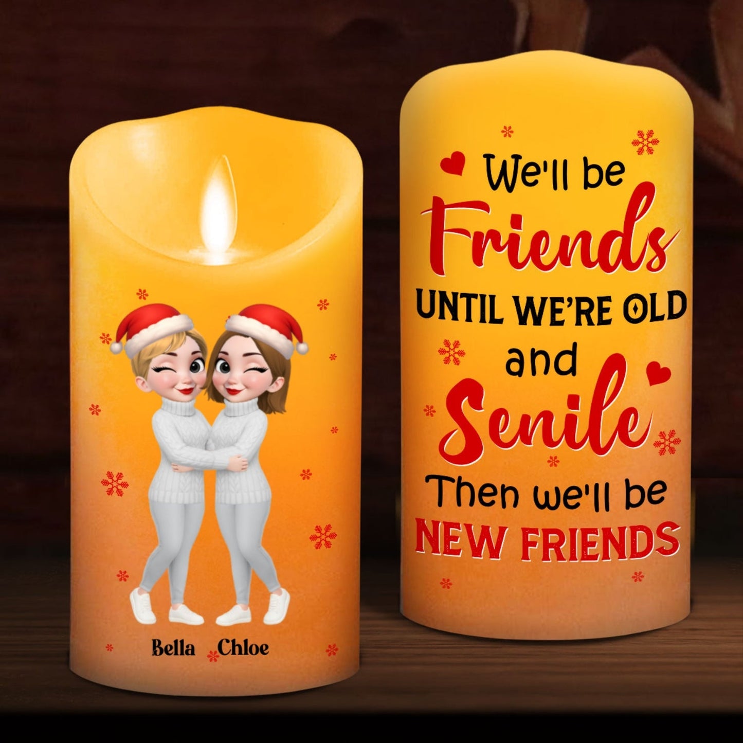 Warm Wishes - Personalized Custom LED Candle