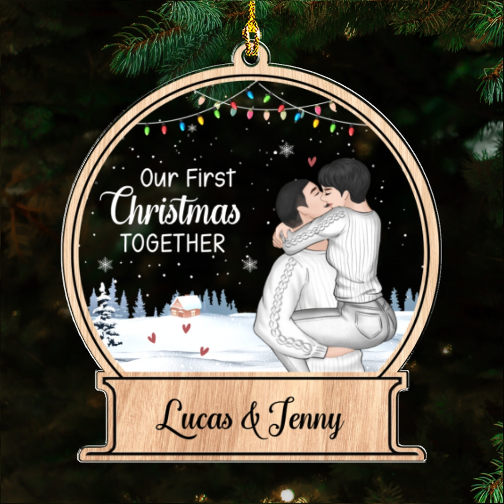 Our First Christmas Together - Personalized Custom Acrylic Ornament