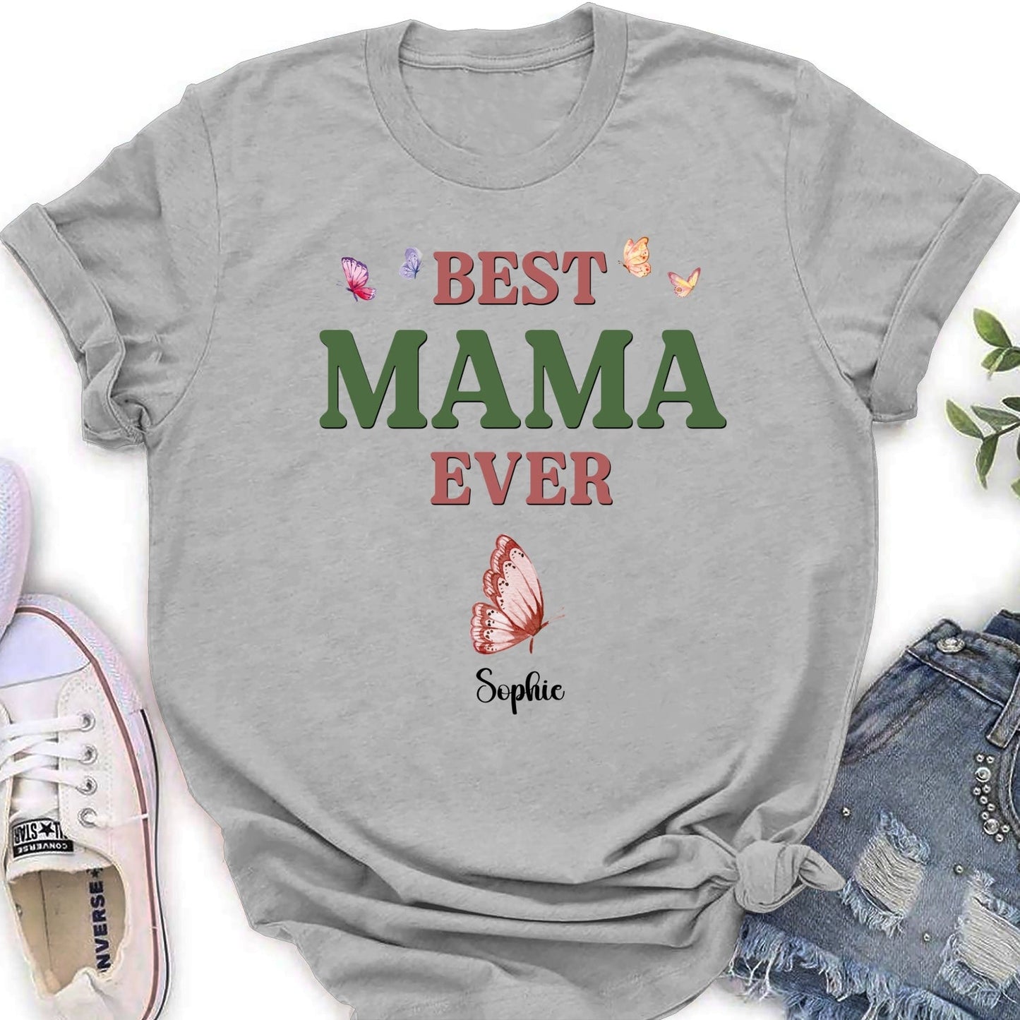 A Mom Blooms Like A Butterfly - Personalized Custom Shirt