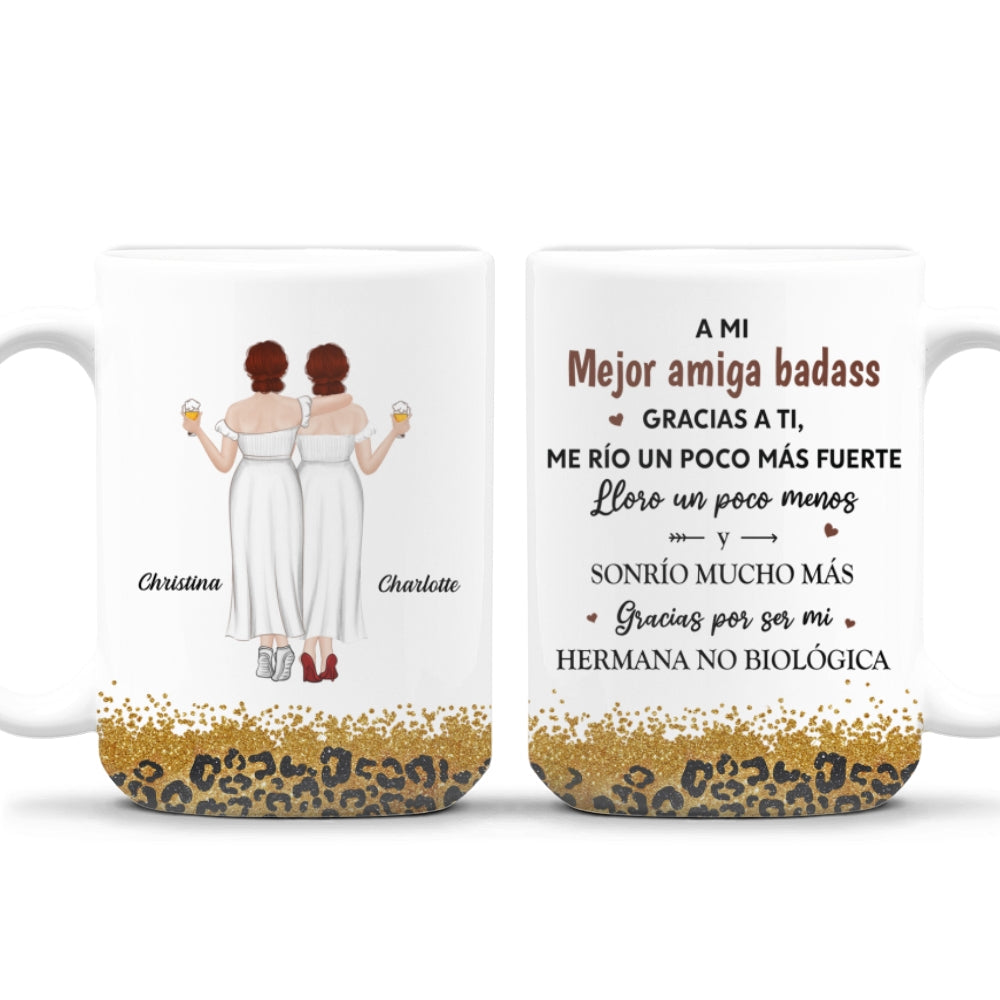 Gracias A Ti Me Río Un Poco Más Fuerte â€?Taza de café personalizada