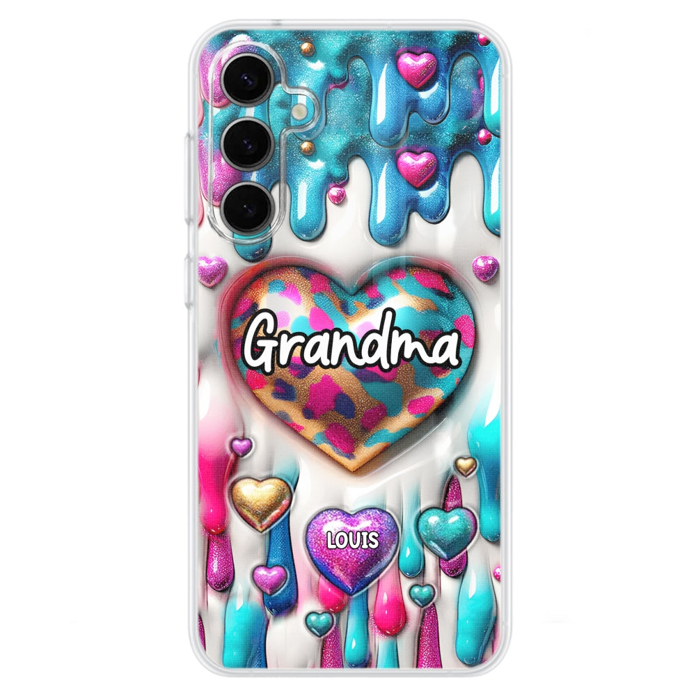 Lovely Grandkids - Personalized Custom 3D Inflated Effect Phone Case