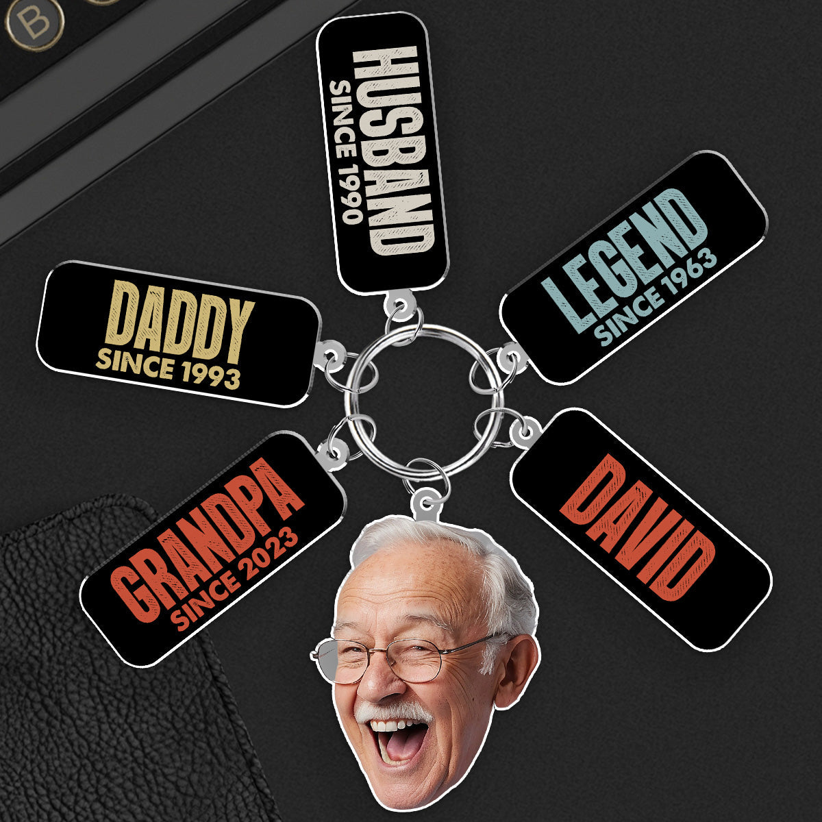 Legend Husband Daddy Papa - Personalized Acrylic Tag Keychain