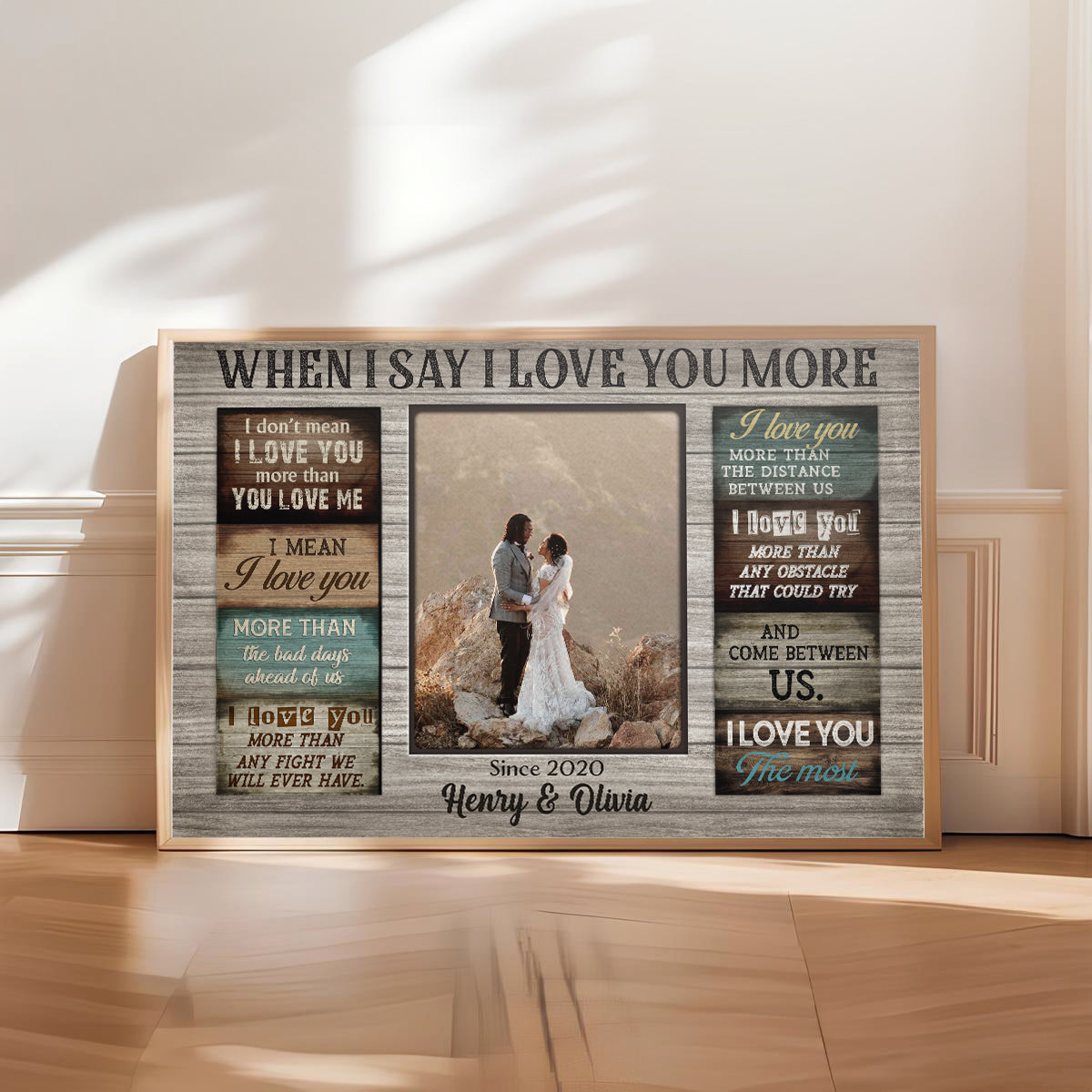 I Love You The Most - Personalized Custom Poster