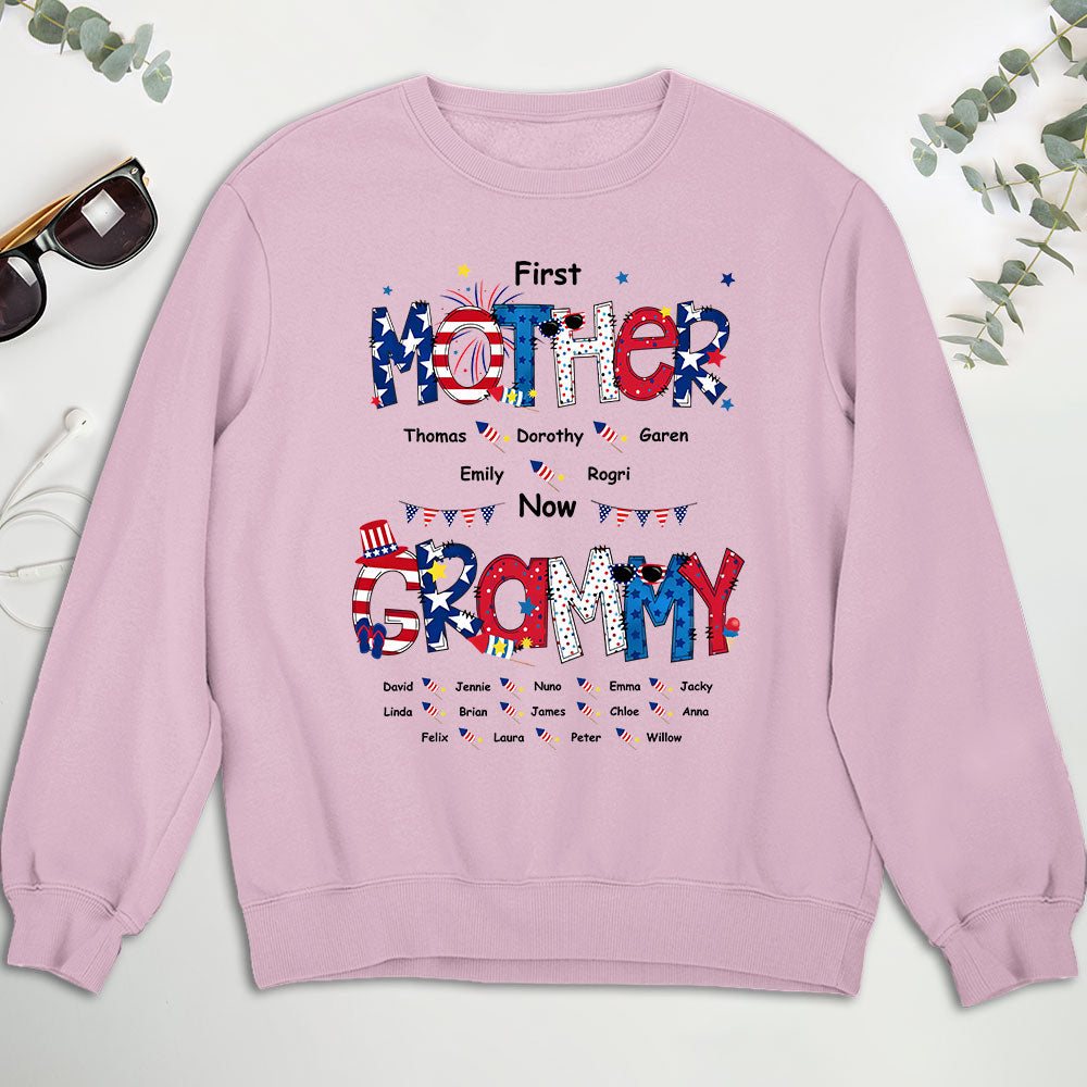 Happiness Is Being A Mom - Personalized Custom Sweatshirt