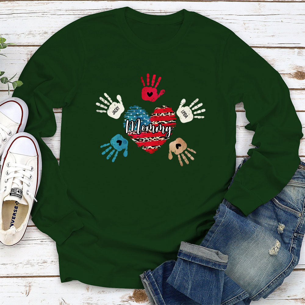 Heart And Hands - Personalized Custom Long Sleeve T-shirt