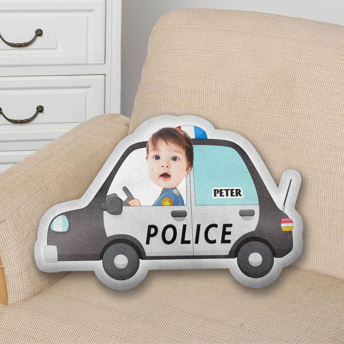 Kid Ridding Vehicle - Personalized Custom Shaped Pillow