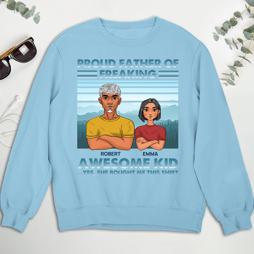 Proud Father - Personalized Custom Shirt