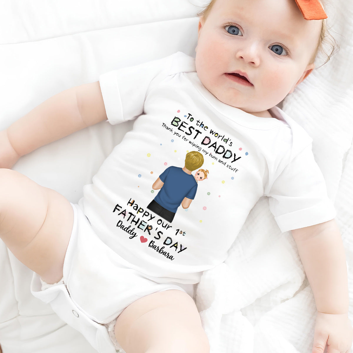 Wiping My Bum Version 2 - Personalized Custom Baby Onesie