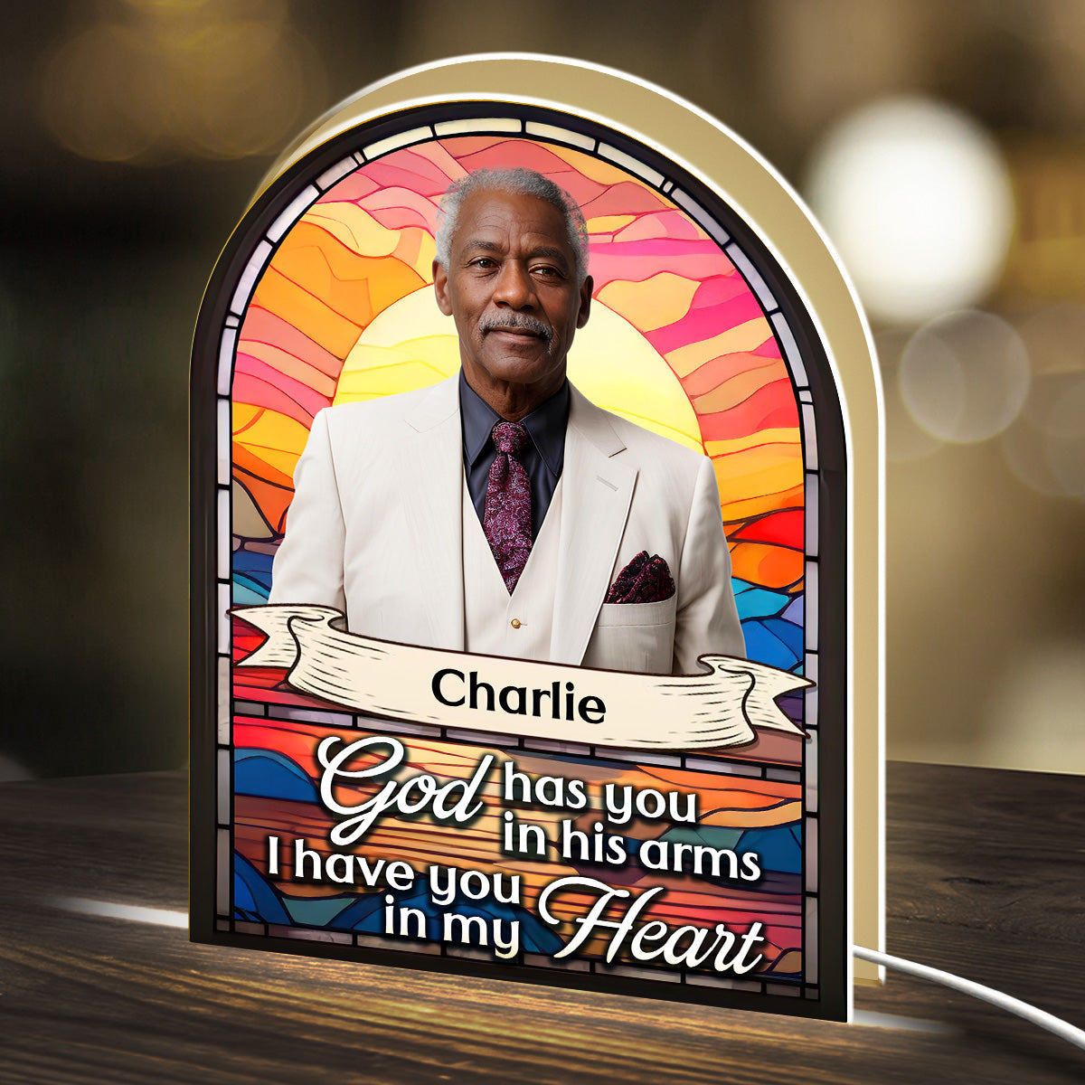 Shine In Our Hearts - Personalized Custom Light Box