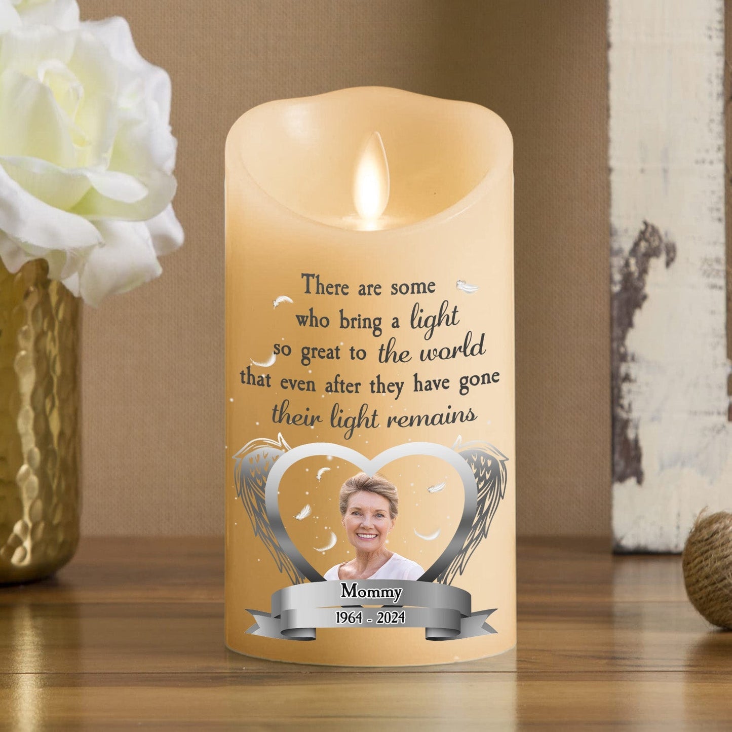 A Light So Great To The World - Personalized Custom LED Candle
