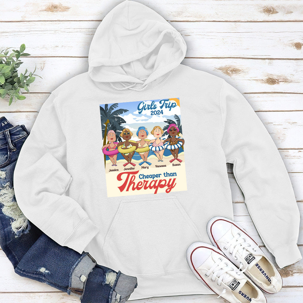 Cheaper Than Therapy - Personalized Custom Hoodie