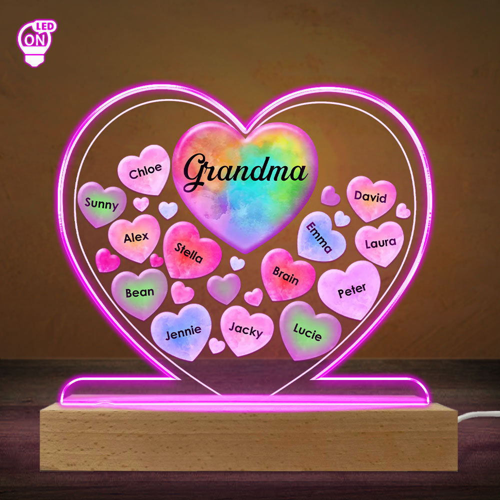 All My Beloved Sweethearts - Personalized Custom LED Light