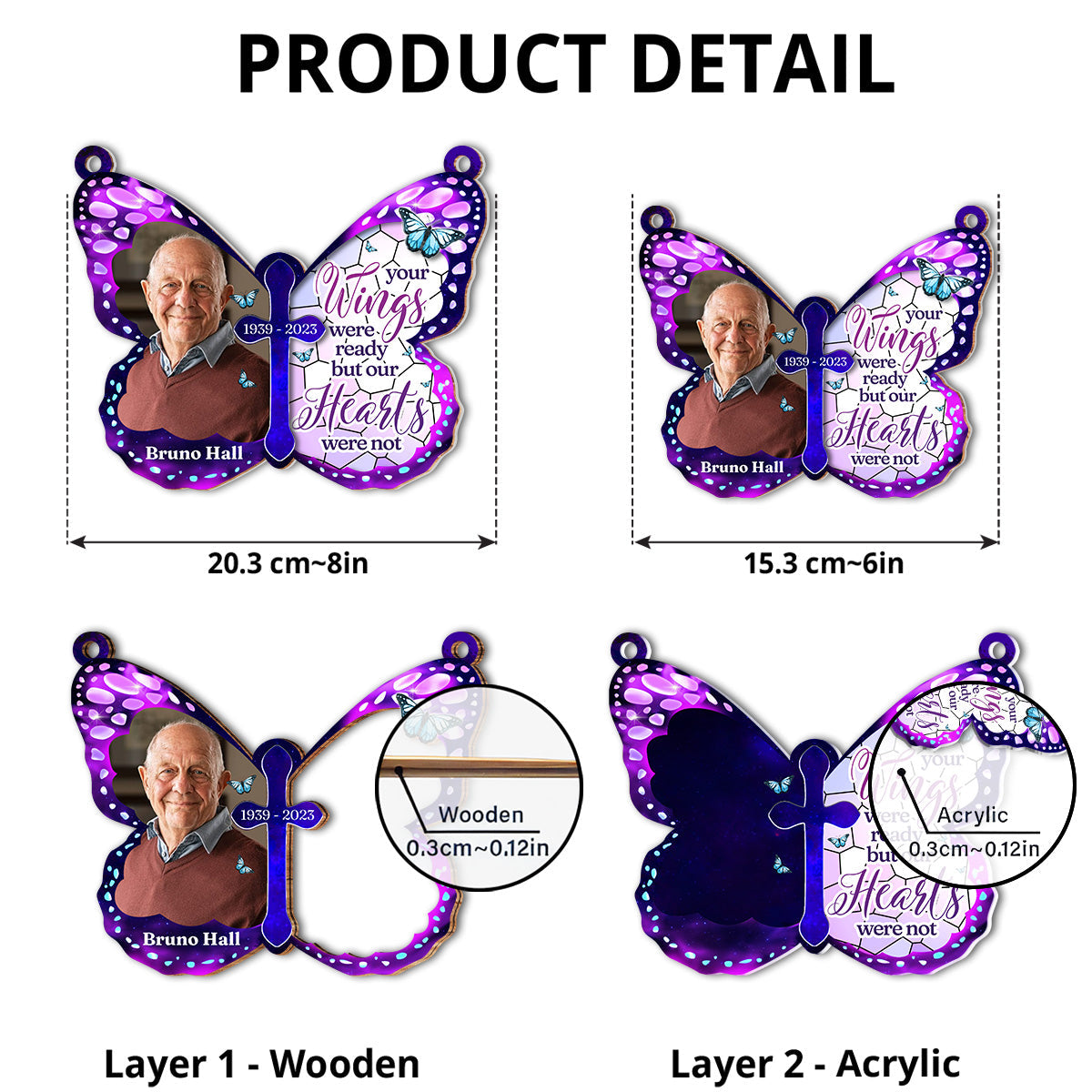 Custom Photo I Always Miss You - Personalized Custom Suncatcher