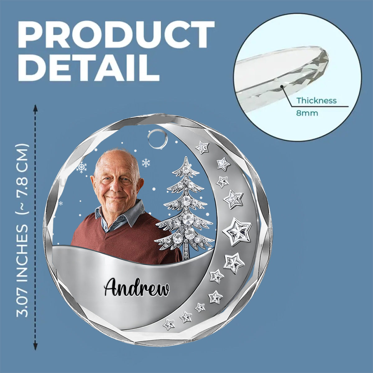 Still With You - Personalized Custom 3D Effect Glass Ornament