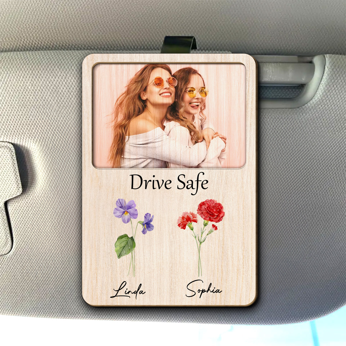 Bestie Drive Safe - Personalized Custom Car Visor Clip