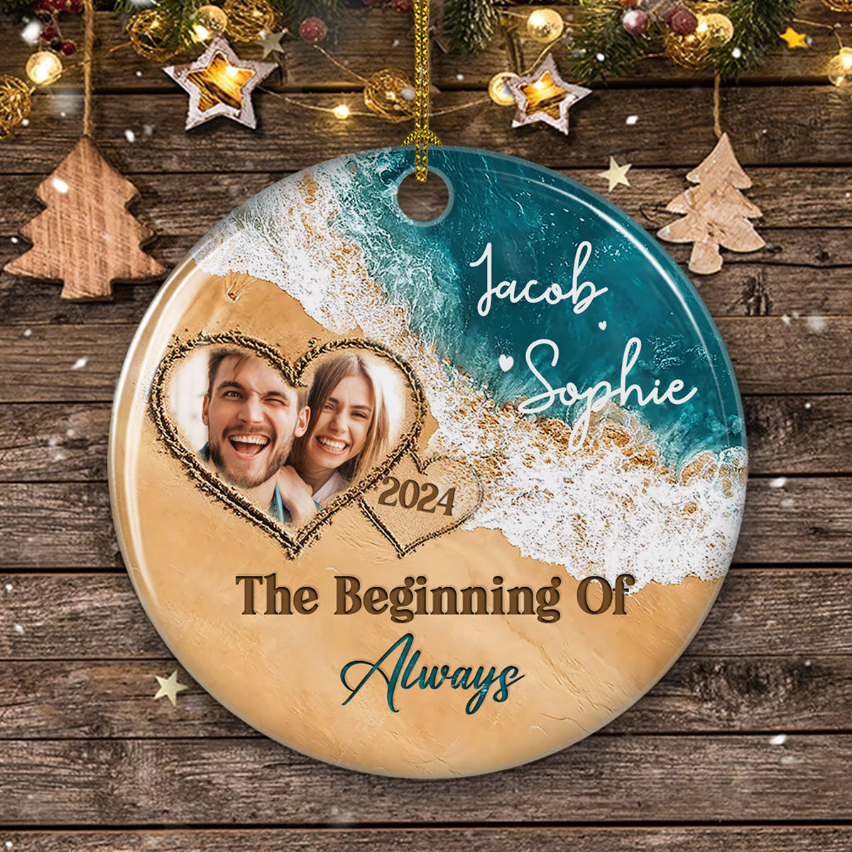 The Year We Became - Personalized Custom Ceramic Ornament