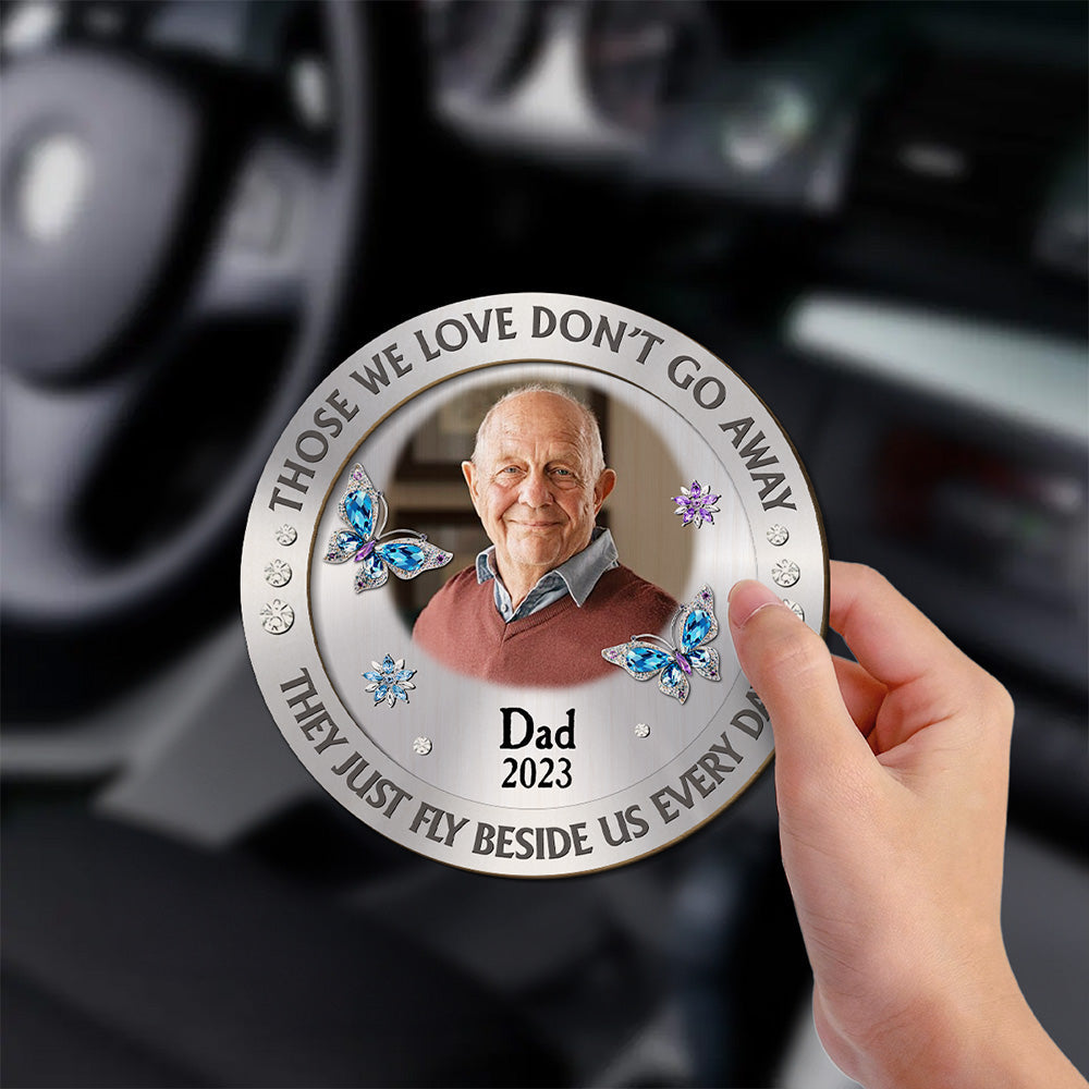 Those We Love Beside Us Every Day Custom Photo - Personalized Custom Car Visor Clip