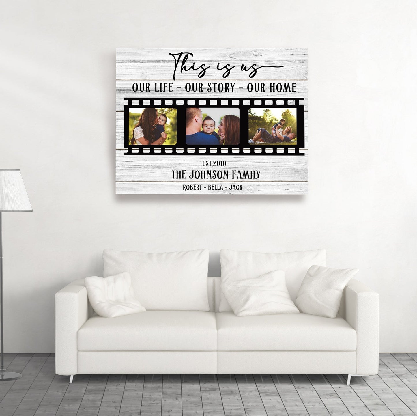 This Is Us - Personalized Custom Photo Canvas - Family Canvas - Wall Art For Family
