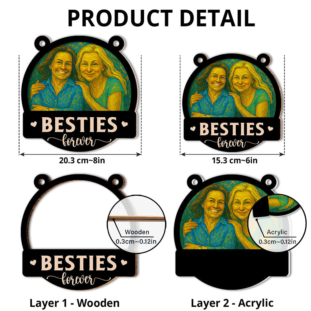 Me And My Bestie Got This - Personalized Custom Suncatcher