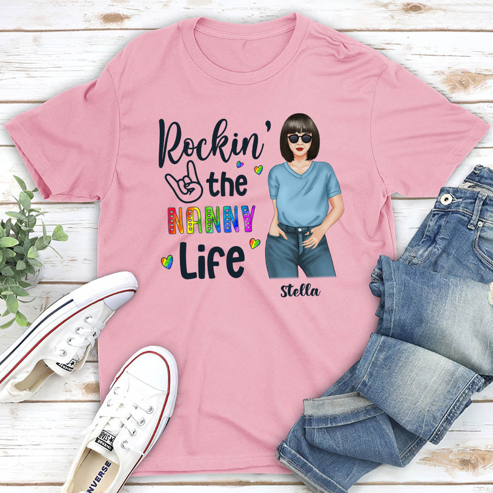 Rockin' The Grandma Life 1 - Personalized Custom Unisex T-shirt