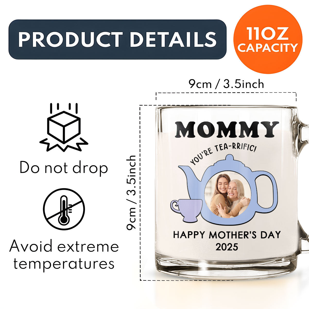 You Are Tea Rrific - Personalized Custom Glass Mug