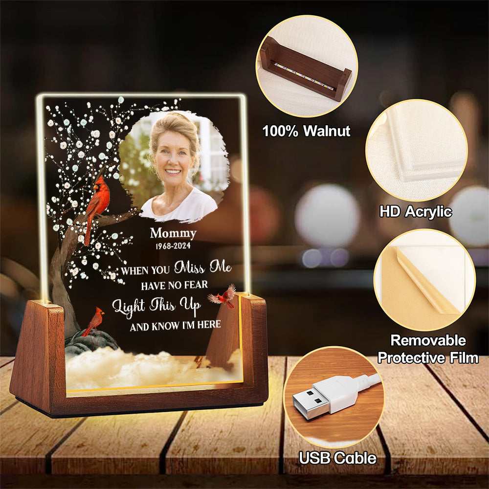 Light This Up - Personalized Custom Plaque With Walnut Base