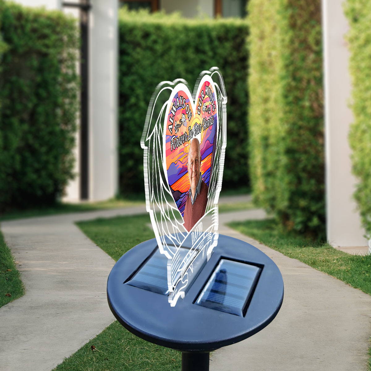 Forever In Heart - Personalized Custom Solar Light