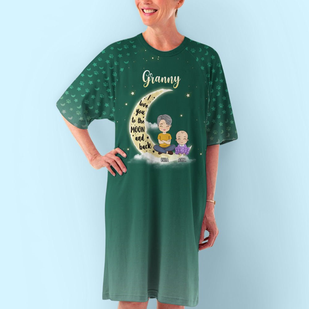 Moon And Back - Personalized Custom 3/4 Sleeve Dress