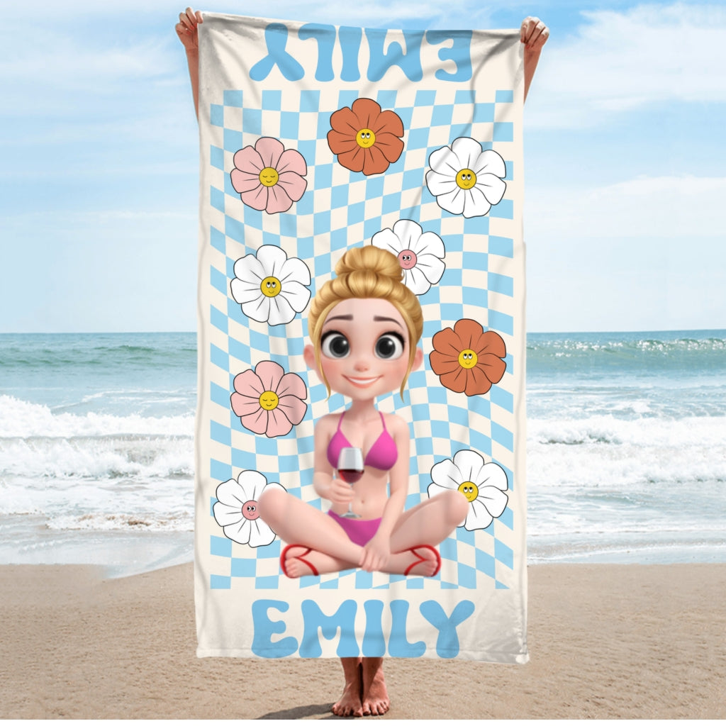 Best Trip Ever - Personalized Custom Beach Towel