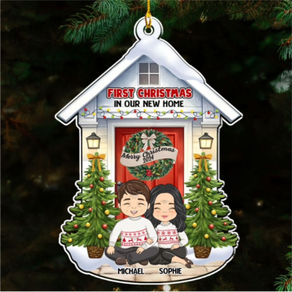 First Christmas In Our New Home - Personalized Custom Acrylic Ornament