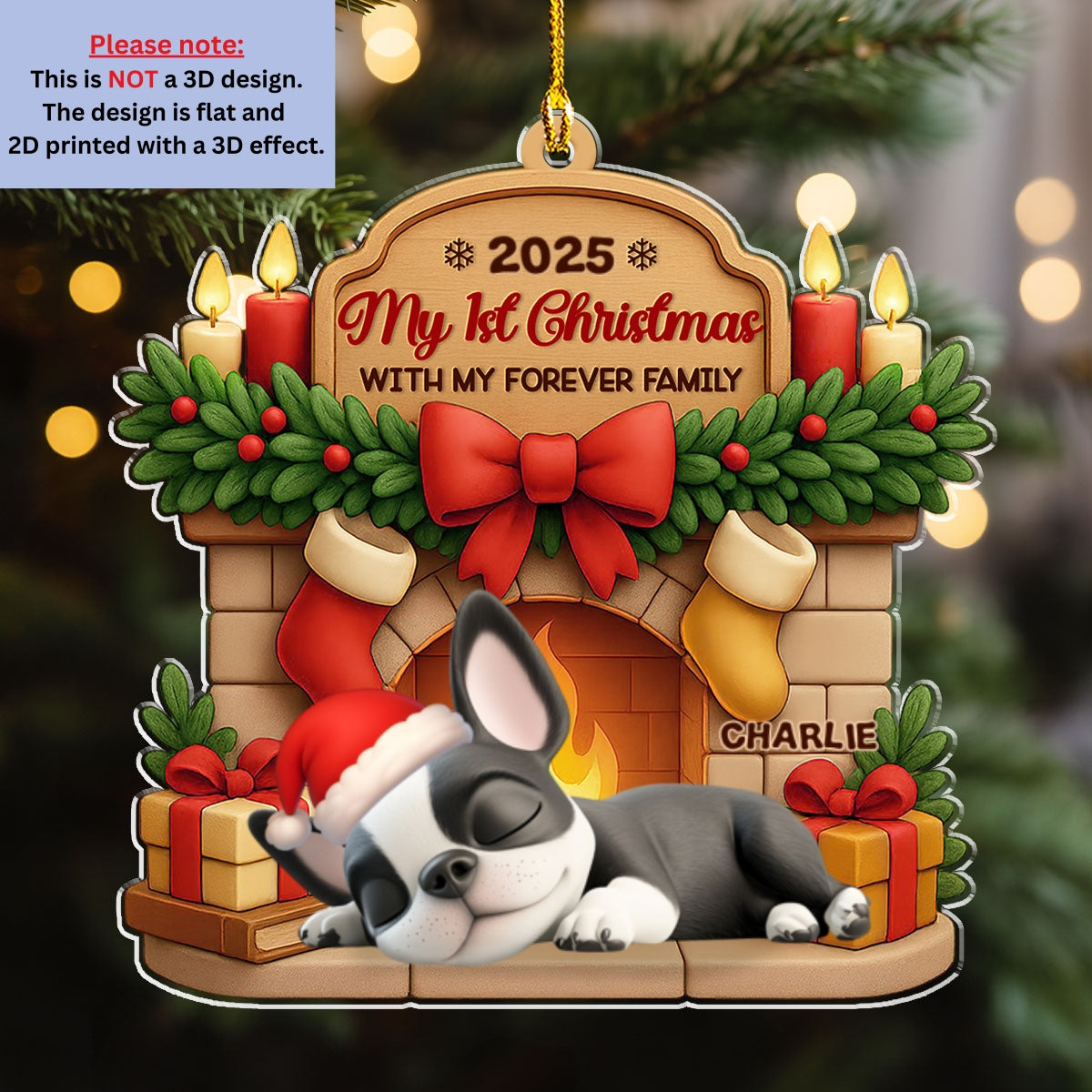 As A Family Member - Personalized Custom 3D Effect Acrylic Ornament