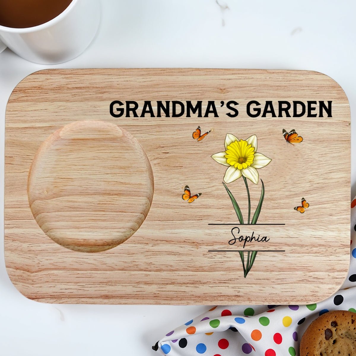 Grandma Garden - Personalized Custom Wooden Treat Board