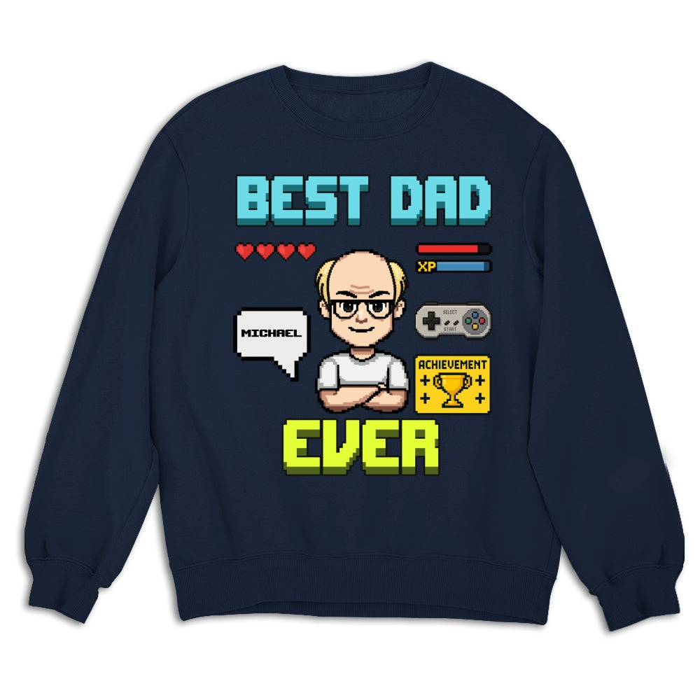 Gamer Dad Level Up - Personalized Custom Shirt